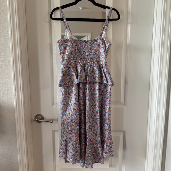 J. Crew Liberty London Ruffle Floral NWT Size 6 Color Blue White - Picture 5 of 5